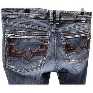 Diesel Jeans YARIK Straight Leg Blue Mens W33 L32 Worn Wash Distressed See Pics